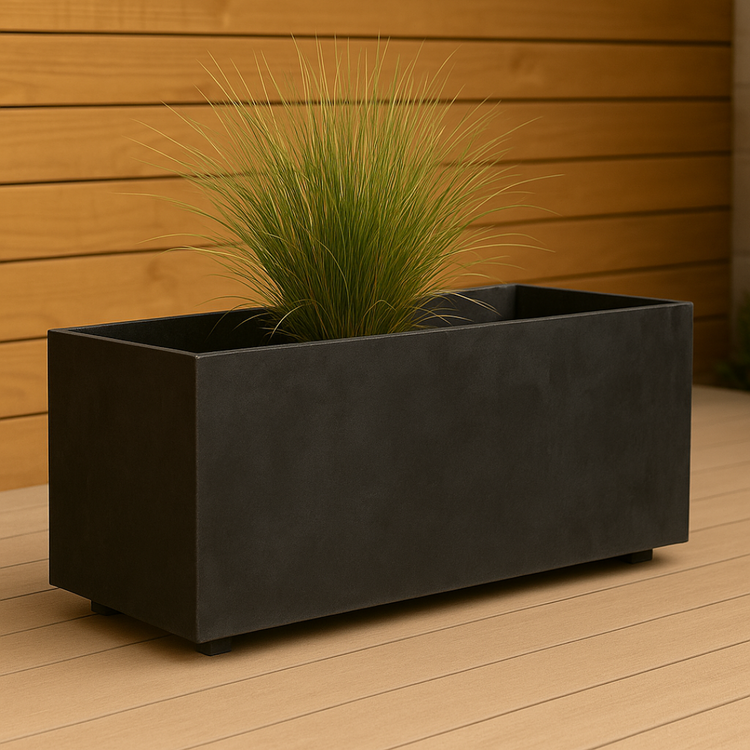 Pailgas lauko vazonas juodas | Steelart