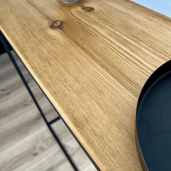 Ąžuolinis konsolės stalviršis Steelart